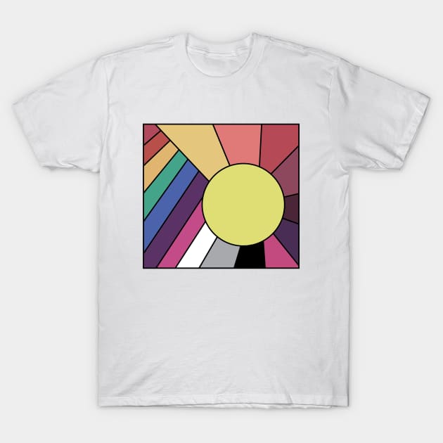 Retro Rainbow Sunshine T-Shirt by marissasiegel